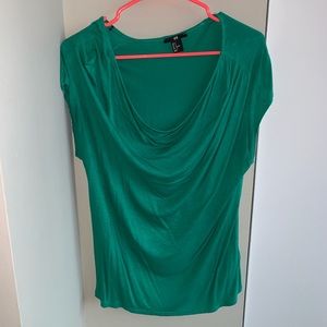 Emerald loose neck top